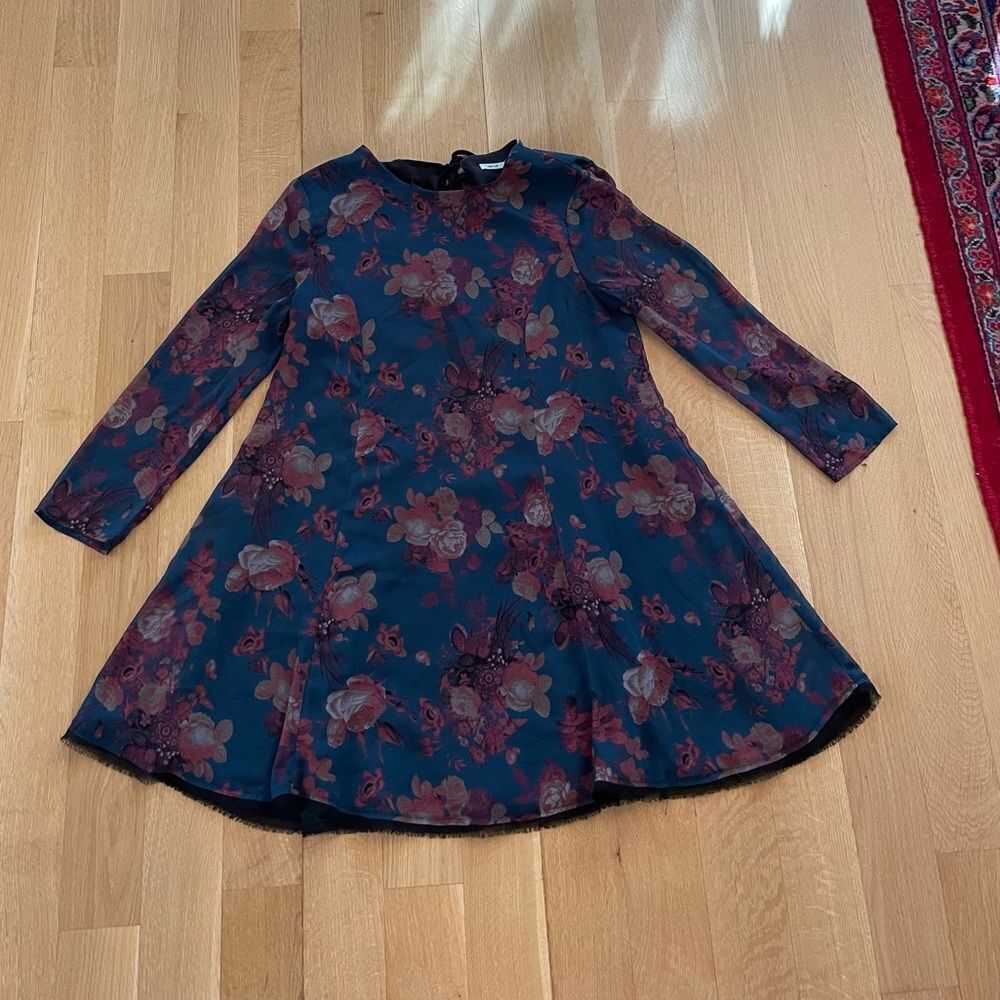 Floral long sleeved dress